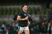 23 November 2024; Jacob Stockdale of Ireland before the Autumn Nations Series match between Ireland and Fiji at the Aviva Stadium in Dublin. Photo by Ben McShane/Sportsfile