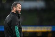 23 November 2024; Ireland head coach Andy Farrell before the Autumn Nations Series match between Ireland and Fiji at the Aviva Stadium in Dublin. Photo by Brendan Moran/Sportsfile