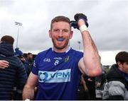 23 November 2024; Robert Leavy of St Mary’s Ardee celebrates after his side's victory in the AIB Leinster GAA Senior Club Football Championship semi-final match between St Lomans and St Mary’s Ardee at Lakepoint Park in Mullingar, Westmeath. Photo by Michael P Ryan/Sportsfile