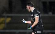 23 November 2024; Christopher Rooney of Kilcoo celebrates after scoring his side's second goal during the AIB Ulster GAA Senior Club Football Championship semi-final match between Kilcoo and Scotstown at Box-IT Athletic Grounds in Armagh. Photo by Ramsey Cardy/Sportsfile
