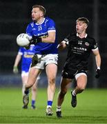 23 November 2024; Kieran Hughes of Scotstown in action against Jerome Johnston of Kilcoo during the AIB Ulster GAA Senior Club Football Championship semi-final match between Kilcoo and Scotstown at Box-IT Athletic Grounds in Armagh. Photo by Ramsey Cardy/Sportsfile