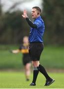 24 November 2024; Referee Niall Quinn during the AIB Munster GAA Senior Club Football Championship semi-final match between Rathgormack and Dr Crokes at Fraher Field in Dungarvan, Waterford. Photo by Michael P Ryan/Sportsfile