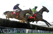 24 November 2024; Minella Cocooner, left, with Danny Mullins up, alongside Spillane's Tower, with Jack Kennedy up, during the John Durkan Memorial Punchestown Steeplechase on day two of the Punchestown Winter Festival at Punchestown Racecourse in Kildare. Photo by Seb Daly/Sportsfile