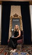 23 November 2024; Julie-Ann Russell with the PFA Ireland Women’s Player of the Year 2024 award during the PFA Ireland Awards 2024 at The College Green Hotel in Dublin. Photo by Stephen McCarthy/Sportsfile