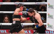 15 November 2024; Katie Taylor, right, and Amanda Serrano during their undisputed super lightweight championship fight at AT&T Stadium in Arlington, Texas, USA. Photo by Stephen McCarthy/Sportsfile Photo by Stephen McCarthy/Sportsfile