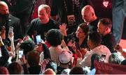 15 November 2024; Katie Taylor with supporters after her victory over Amanda Serrano following their undisputed super lightweight championship fight fight at AT&T Stadium in Arlington, Texas, USA. Photo by Stephen McCarthy/Sportsfile Photo by Stephen McCarthy/Sportsfile