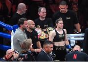 15 November 2024; Katie Taylor before her undisputed super lightweight championship fight with Amanda Serrano at AT&T Stadium in Arlington, Texas, USA. Photo by Stephen McCarthy/Sportsfile Photo by Stephen McCarthy/Sportsfile