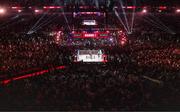 15 November 2024; Katie Taylor and Amanda Serrano during their undisputed super lightweight championship fight at AT&T Stadium in Arlington, Texas, USA. Photo by Stephen McCarthy/Sportsfile
