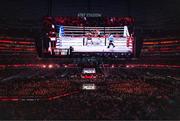 15 November 2024; Katie Taylor and Amanda Serrano during their undisputed super lightweight championship fight at AT&T Stadium in Arlington, Texas, USA. Photo by Stephen McCarthy/Sportsfile