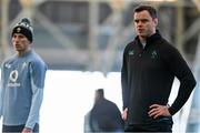 26 November 2024; James Ryan, right, and Sam Prendergast during an Ireland Rugby training session at the IRFU High Performance Centre in Dublin. Photo by Ramsey Cardy/Sportsfile