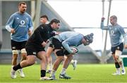 26 November 2024; Caelan Doris, right, and Tom O’Toole during an Ireland Rugby training session at the IRFU High Performance Centre in Dublin. Photo by Ramsey Cardy/Sportsfile