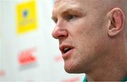 26 November 2024; Forwards coach Paul O'Connell during an Ireland Rugby media conference at the IRFU High Performance Centre in Dublin. Photo by Ramsey Cardy/Sportsfile