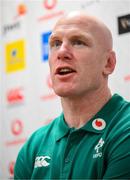 26 November 2024; Forwards coach Paul O'Connell during an Ireland Rugby media conference at the IRFU High Performance Centre in Dublin. Photo by Ramsey Cardy/Sportsfile