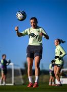 26 November 2024; Katie McCabe during a Republic of Ireland women training session at the FAI National Training Centre in Abbotstown, Dublin. Photo by Stephen McCarthy/Sportsfile