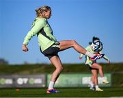26 November 2024; Megan Connolly during a Republic of Ireland women training session at the FAI National Training Centre in Abbotstown, Dublin. Photo by Stephen McCarthy/Sportsfile