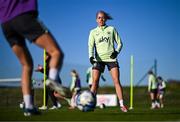 26 November 2024; Denise O'Sullivan during a Republic of Ireland women training session at the FAI National Training Centre in Abbotstown, Dublin. Photo by Stephen McCarthy/Sportsfile
