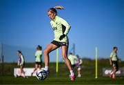 26 November 2024; Denise O'Sullivan during a Republic of Ireland women training session at the FAI National Training Centre in Abbotstown, Dublin. Photo by Stephen McCarthy/Sportsfile