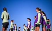 26 November 2024; Marissa Sheva and team-mates during a Republic of Ireland women training session at the FAI National Training Centre in Abbotstown, Dublin. Photo by Stephen McCarthy/Sportsfile