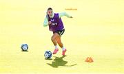 26 November 2024; Lily Agg during a Republic of Ireland women training session at the FAI National Training Centre in Abbotstown, Dublin. Photo by Stephen McCarthy/Sportsfile