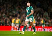 23 November 2024; Jacob Stockdale of Ireland during the Autumn Nations Series match between Ireland and Fiji at the Aviva Stadium in Dublin. Photo by Ben McShane/Sportsfile