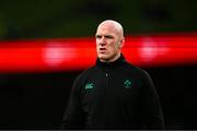 23 November 2024; Ireland forwards coach Paul O'Connell before the Autumn Nations Series match between Ireland and Fiji at the Aviva Stadium in Dublin. Photo by Ben McShane/Sportsfile
