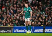 23 November 2024; Jacob Stockdale of Ireland during the Autumn Nations Series match between Ireland and Fiji at the Aviva Stadium in Dublin. Photo by Ben McShane/Sportsfile