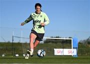 27 November 2024; Niamh Fahey during a Republic of Ireland women training session at the FAI National Training Centre in Abbotstown, Dublin. Photo by Stephen McCarthy/Sportsfile