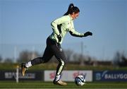 27 November 2024; Megan Campbell during a Republic of Ireland women training session at the FAI National Training Centre in Abbotstown, Dublin. Photo by Stephen McCarthy/Sportsfile