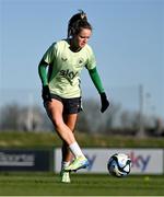 27 November 2024; Heather Payne during a Republic of Ireland women training session at the FAI National Training Centre in Abbotstown, Dublin. Photo by Stephen McCarthy/Sportsfile