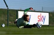 27 November 2024; Goalkeeper Courtney Brosnan during a Republic of Ireland women training session at the FAI National Training Centre in Abbotstown, Dublin. Photo by Stephen McCarthy/Sportsfile