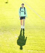 27 November 2024; Niamh Fahey during a Republic of Ireland women training session at the FAI National Training Centre in Abbotstown, Dublin. Photo by Stephen McCarthy/Sportsfile