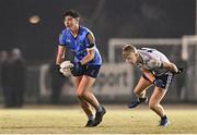 27 November 2024; David O'Rourke of UCD in action against Brian Horgan of UL during the HE GAA Freshers Football League Division 1 final match between UCD and UL at Billings Park in UCD, Dublin. Photo by Piaras Ó Mídheach/Sportsfile