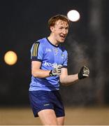 27 November 2024; Paul O'Brien of UCD celebrats after his side's victory in the HE GAA Freshers Football League Division 1 final match between UCD and UL at Billings Park in UCD, Dublin. Photo by Piaras Ó Mídheach/Sportsfile