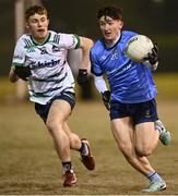 27 November 2024; Niall Cramer of UCD in action against Jeremiah Brosnan of UL during the HE GAA Freshers Football League Division 1 final match between UCD and UL at Billings Park in UCD, Dublin. Photo by Piaras Ó Mídheach/Sportsfile
