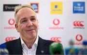 28 November 2024; IRFU chief executive officer Kevin Potts during the IRFU Continuation AGM media conference at the Aviva Stadium in Dublin. Photo by Seb Daly/Sportsfile