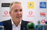 28 November 2024; IRFU chief executive officer Kevin Potts during the IRFU Continuation AGM media conference at the Aviva Stadium in Dublin. Photo by Seb Daly/Sportsfile