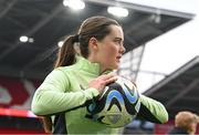 28 November 2024; Tyler Toland during a Republic of Ireland women training session at Cardiff City Stadium in Wales. Photo by Stephen McCarthy/Sportsfile
