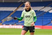 28 November 2024; Kyra Carusa during a Republic of Ireland women training session at Cardiff City Stadium in Wales. Photo by Stephen McCarthy/Sportsfile