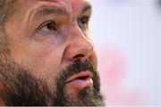 28 November 2024; Head coach Andy Farrell during an Ireland Rugby media conference at the Aviva Stadium in Dublin. Photo by Seb Daly/Sportsfile