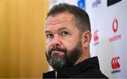 28 November 2024; Head coach Andy Farrell during an Ireland Rugby media conference at the Aviva Stadium in Dublin. Photo by Seb Daly/Sportsfile