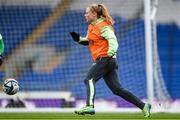 28 November 2024; Amber Barrett during a Republic of Ireland women training session at Cardiff City Stadium in Wales. Photo by Stephen McCarthy/Sportsfile