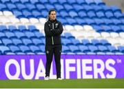 28 November 2024; Performance coach Ivi Casagrande during a Republic of Ireland women training session at Cardiff City Stadium in Wales. Photo by Stephen McCarthy/Sportsfile