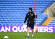28 November 2024; Equipment officer Barry Sanfey during a Republic of Ireland women training session at Cardiff City Stadium in Wales. Photo by Stephen McCarthy/Sportsfile