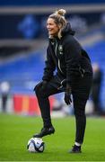 28 November 2024; Assistant coach Emma Byrne during a Republic of Ireland women training session at Cardiff City Stadium in Wales. Photo by Stephen McCarthy/Sportsfile