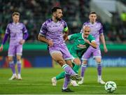 28 November 2024; Roberto Lopes of Shamrock Rovers in action during the UEFA Conference League 2024/25 league phase match between SK Rapid and Shamrock Rovers at the Allianz Stadion in Vienna, Austria. Photo by Tom Seiss/Sportsfile
