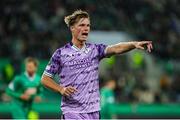 28 November 2024; Daniel Cleary of Shamrock Rovers during the UEFA Conference League 2024/25 league phase match between SK Rapid and Shamrock Rovers at the Allianz Stadion in Vienna, Austria. Photo by Tom Seiss/Sportsfile