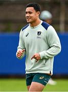 29 November 2024; Len Ikitau during an Australia rugby captain's run at Wanderers RFC in Dublin. Photo by Piaras Ó Mídheach/Sportsfile