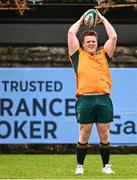 29 November 2024; Billy Pollard during an Australia rugby captain's run at Wanderers RFC in Dublin. Photo by Piaras Ó Mídheach/Sportsfile