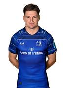 29 November 2024; Jordie Barrett poses for a portrait during a Leinster Rugby squad portrait session at Energia Park in Dublin. Photo by Brendan Moran/Sportsfile