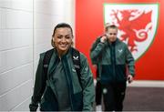 29 November 2024; Katie McCabe of Republic of Ireland arrives before the UEFA Women's EURO 2025 Play-off Round Two first leg match between Wales and Republic of Ireland at Cardiff City Stadium in Wales. Photo by Stephen McCarthy/Sportsfile
